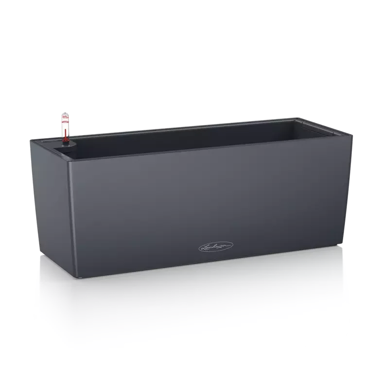 Lechuza Color 50 cm Łupek — elegancka doniczka balkonowa wisząca na najładniejsze kwiaty na balkon, idealna na słoneczny balkon